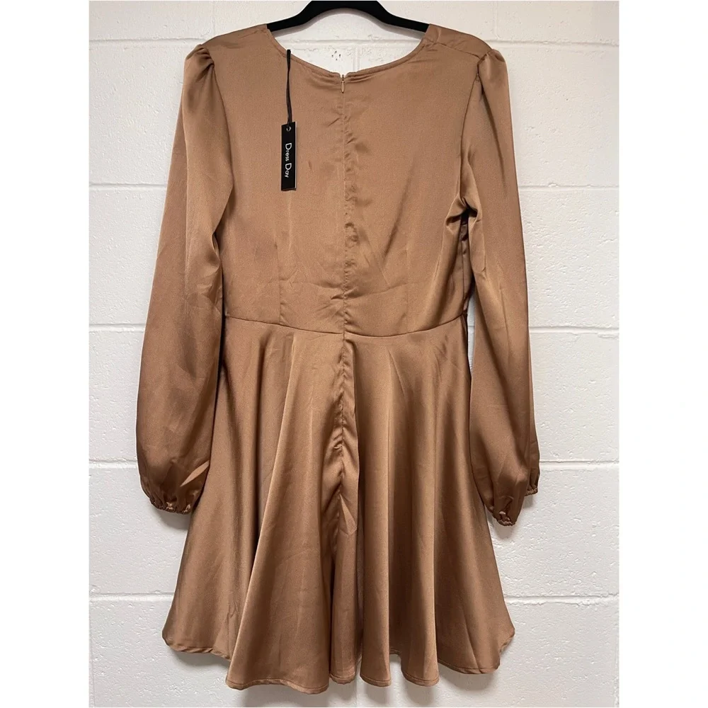 GOLD MINI DRESS - Picture 2 of 3